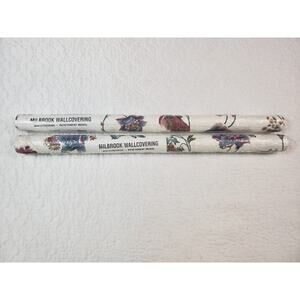 JL) VTG Milbrook Wallcovering Double Roll Vinyl Wallpaper VR2043 Run# 5 Lot of 2